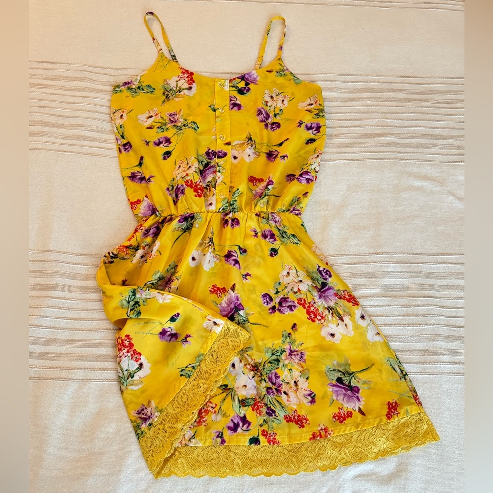 Floral Yellow Dress